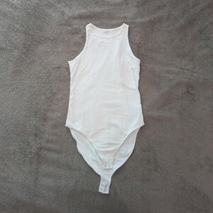 Old Navy Women's Tank Bodysuit in White, Size Small